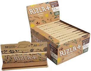 RIZLA Χαρτάκια - Natura Combi - King Size Slim με Τζιβάνες - 24τεμ.