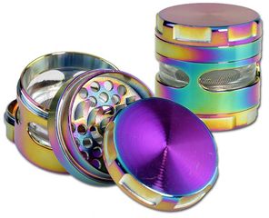 Grinder Τρίφτης με Παράθυρο Rainbow 62mm - 4 Parts