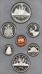 1987 Canada Proof Set - Royal Canadian Mint.-thumb-3