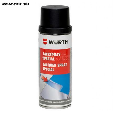 Σπρέι λάκας special ματ μαύρο 650C 400ml Wurth