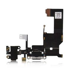 Dock Connector / Headphone Flex iPhone 5 Black Θύρα Φόρτισης / Ακουστικού Καλωδιοταινία iphone 5 Μάυρο