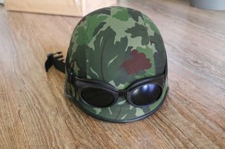 U.S.A Army helmet 2WW brown Camouflage-thumb-11