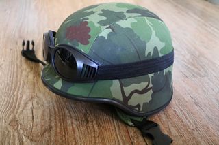 U.S.A Army helmet 2WW brown Camouflage-thumb-20