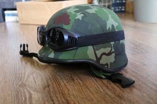 U.S.A Army helmet 2WW brown Camouflage-thumb-18