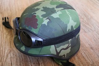 U.S.A Army helmet 2WW brown Camouflage-thumb-19