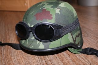 U.S.A Army helmet 2WW brown Camouflage-thumb-16