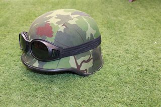 U.S.A Army helmet 2WW brown Camouflage-thumb-12
