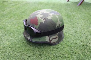 U.S.A Army helmet 2WW brown Camouflage-thumb-14