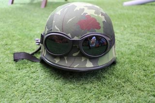 U.S.A Army helmet 2WW brown Camouflage-thumb-10