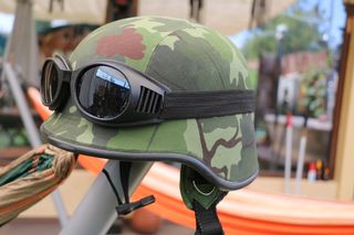 U.S.A Army helmet 2WW brown Camouflage-thumb-3