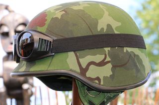 U.S.A Army helmet 2WW brown Camouflage-thumb-2