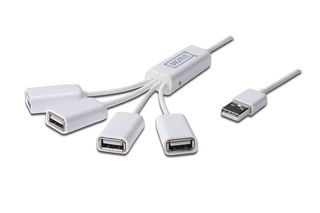 DIGITUS Slim Spider USB-Hub  - Πληρωμή και σε 3 έως 36 χαμηλότοκες δόσεις