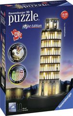 Ravensburger 3D Puzzle Leaning Tower of Pisa by Night  - Πληρωμή και σε 3 έως 36 χαμηλότοκες δόσεις
