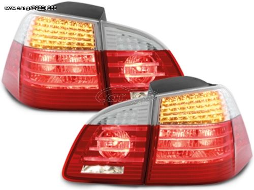 ΟΠΙΣΘΙΑ LED ΦΑΝΑΡΙΑ ΓΙΑ BMW 5 TOURING (E61)(RED/CRYSTAL)