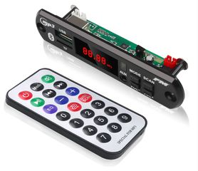 KEBIDU 5V 12V Car Bluetooth MP3 WMA USB/SD/FM/AUX Decoder Board Plate Audio Module Automobile Car MP3 Speaker