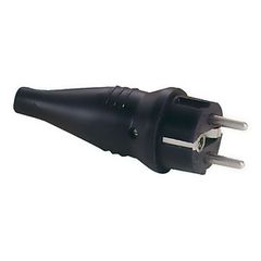 SHOWTEC 90401 Rubber Schuko 230V/240V CEE7/VII Connector Male - SHOWGEAR