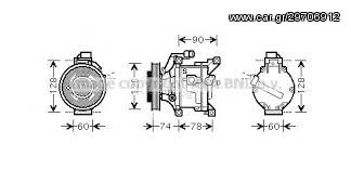 ΚΟΜΠΡΕΣΕΡ DENSO A/C TOYOTA YARIS 1.4 4D 01/10