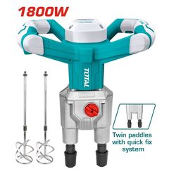 Αναδευτήρας TOTAL ηλεκτρονικός διπλός 1.800W ( TD616006 )