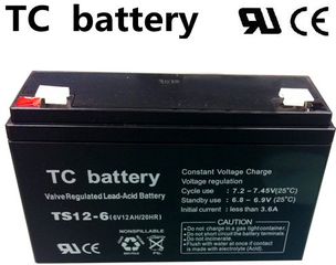 TC Battery ΜΟΛΥΒΔΟΥ 12A 6V - (TS12-6)