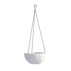 ΓΛΑΣΤΡΑ ΚΡΕΜΑΣΤΗ ECOPOTS HANGING BRUSSELS WHITE GREY