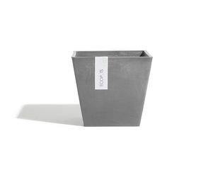 ΤΕΤΡΑΓΩΝΗ ΓΛΑΣΤΡΑ ROTTERDAM ECOPOTS TAPER SQUARE GREY 30CM