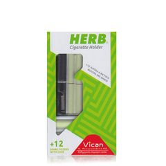 Herb Vican Cigarette Holder Πίπα με Ανταλλακτικά Φίλτρα 12 τεμάχια