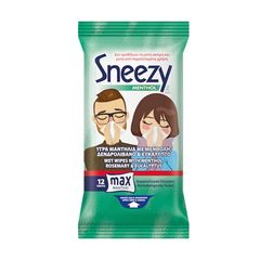 Mega Sneezy Menthol 12 Max Υγρά Μαντηλάκια για το Κρυολόγημα