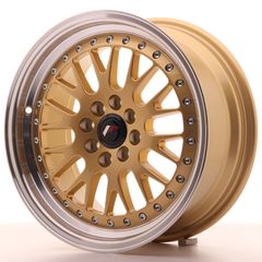 JR Wheels JR10 16x7 ET30 4x100/108 Gold w/Machined Lip