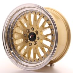 JR Wheels JR10 16x8 ET10 4x100/114 Gold w/Machined Lip