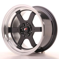 JR Wheels JR12 16x9 ET10 4x100/114 Gloss Black w/Machined Lip