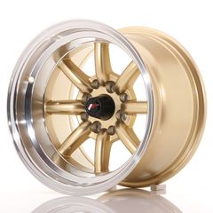 JR Wheels JR19 14x9 ET-25 4x100/114 Gold w/Machined Lip