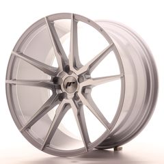 JR Wheels JR21 21x11 ET15-55 5H BLANK Silver Machined Face