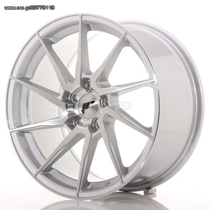 JR Wheels JR36 18x9 ET35 5x120 Silver Brushed Face