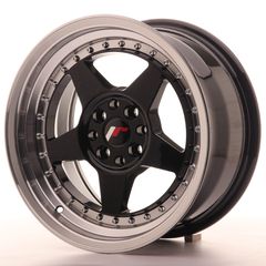 JR Wheels JR6 16x8 ET25 4x100/108 Gloss Black w/Machined