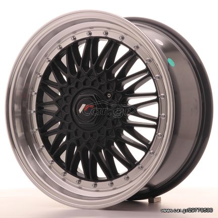 JR Wheels JR9 18x8 ET35-40 BLANK Gloss Black w/Machined Lip