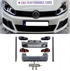 Complete Body Kit VW Golf VI 6 MK6 ΕΤΟΙΜΟΠΑΡΑΔΟΤΑ (2008-2013) R20 Design with Headlights LED and Taillights Dynamic Turning Light + Complete Exhaust System