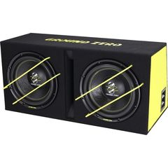 Ground Zero GZIB 2.3000SPL Διπλό Subwoofer Με Κούτα 2x 12" - 30cm Ισχύος 1000 Watt RMS / 4x 2 Ohm