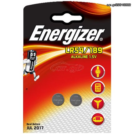 ENERGIZER LR54/189/2ΤΕΜ PHOTO ALKALINE COIN     F016058 016-0416