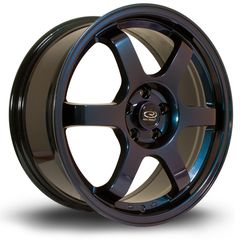 Ζάντες Grid  !!! - Light weight Racing Πανάλαφρες!  -    17x7.5 "4x108 ET45, Chrome / Titanium    Τιμή Σετ !!!!!!!