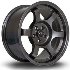 Ζάντες Grid  !!! - Light weight Racing Πανάλαφρες!  -   16x8 "5x100 ET20, Gunmetal    Τιμή Σετ !!!!!!!