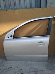 Πόρτα οδηγού (στρογγυλή φύσα) με ηλεκτρικό γρύλο σε ασημί χρώμα από πεντάπορτο Opel Astra H 2004-2008