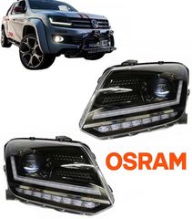 ΦΑΝΑΡΙΑ ΕΜΠΡΟΣ Osram LEDriving Full LED Headlights suitable for VW Amarok (2010-) Dynamic Sequential Turning Lights Black