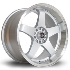 Ζάντες Rota GTR-D !!! - Light weight Racing Πανάλαφρες!  -   18x10 "5x114.3 ET35, Silver Gray, Chrome Rim      Τιμή Σετ !!!!!!!