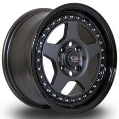 Ζάντες Rota  Kyusha !!! - Light weight Racing Πανάλαφρες!  -   15x7 "4x100 ET38, Gunmetal, Shiny Black Rim  Τιμή Σετ !!!!!!!