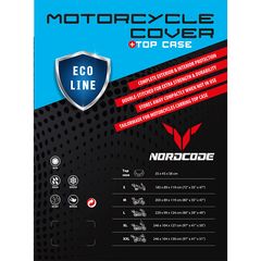 Kάλυμμα Μοτοσυκλέτας Nordcode Cover moto L+XL Eco Line +Top Case