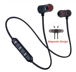 5.0 Bluetooth Magnetic wireless earphones XT6 Black