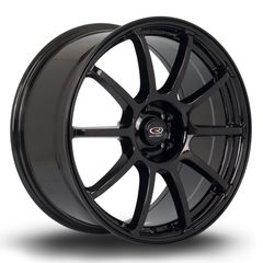 Rota Force !!!! - Ζάντες Light weight Racing Πανάλαφρες!  -      18x8.5 "5x108 ET42, Glossy Black    Τιμή Σετ !!!!!!!