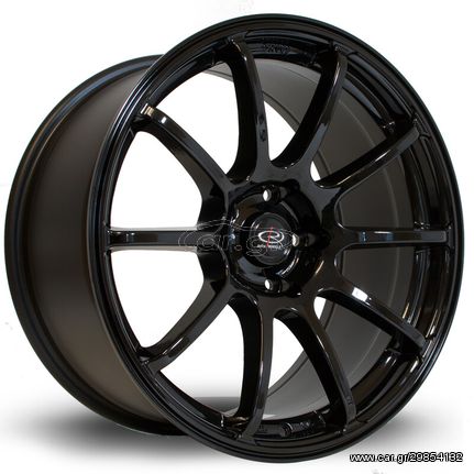 Rota Force !!!! - Ζάντες Light weight Racing Πανάλαφρες!  -     18x9 "5x114.3 ET27, Black / Glossy   Τιμή Σετ !!!!!!!