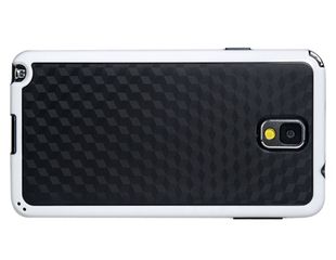 OEM TPU Rubber & Hard Plastic Case for Samsung Galaxy Note 3/N9000/N9005 (White & Black)
