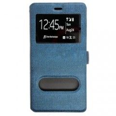 LG G4 (H815) – Δερμάτινη Θήκη Πορτοφόλι Caller ID Book Cover Flip Blue Jeans (OEM)